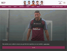 Tablet Screenshot of burnleyfootballclub.com